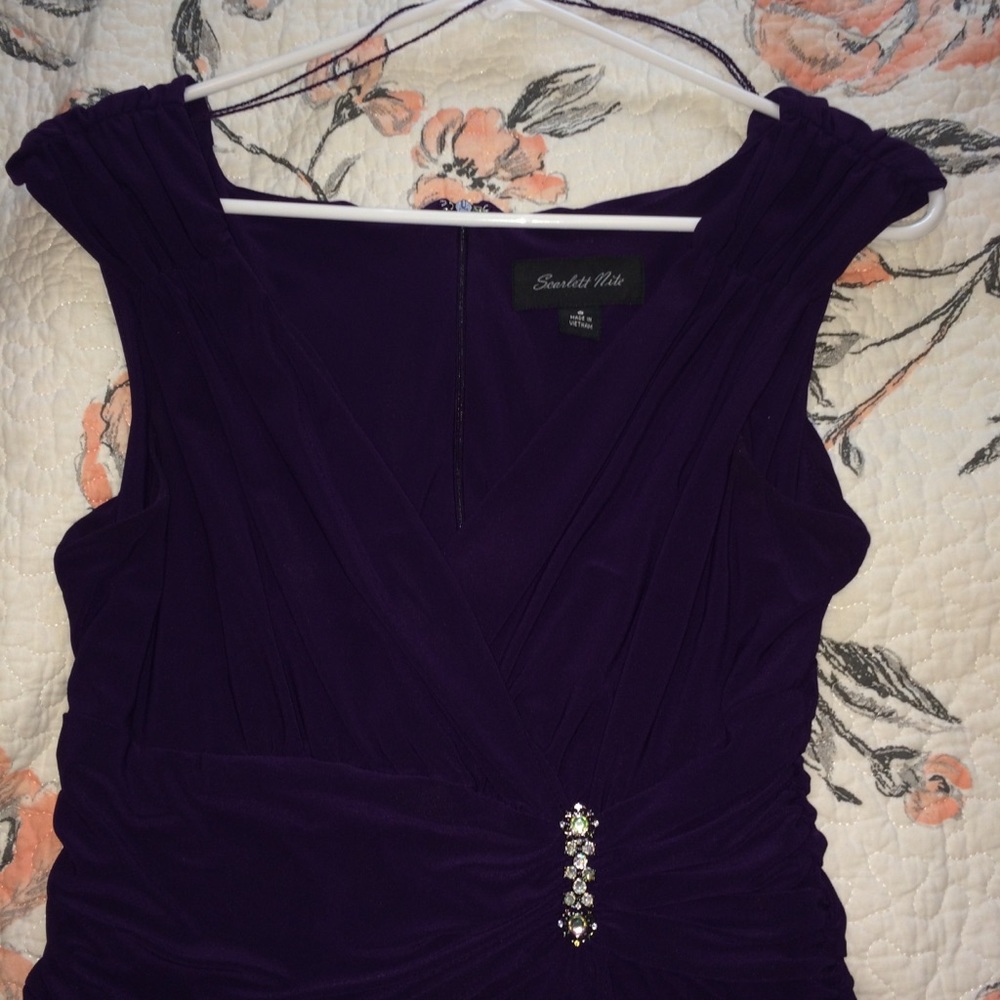 Scarlett Nite Purple Vintage Inspired Dress Sz 8.